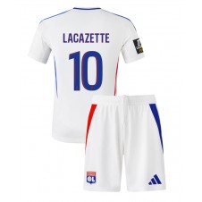 Olympique Lyonnais Alexandre Lacazette #10 Hjemmedraktsett Barn 2024-25 Kortermet (+ korte bukser)